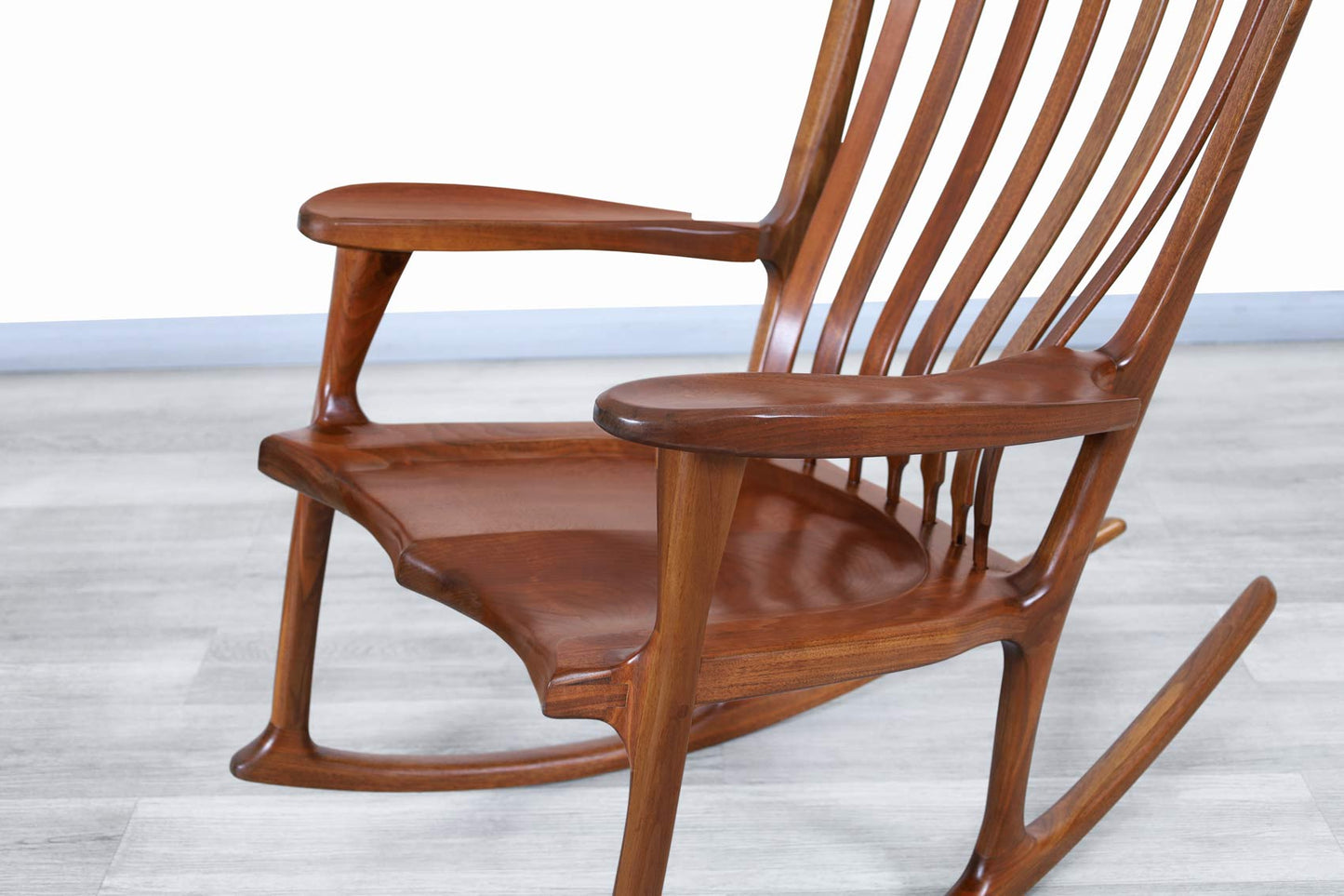 American Studio Craft Walnut Rocking Chair