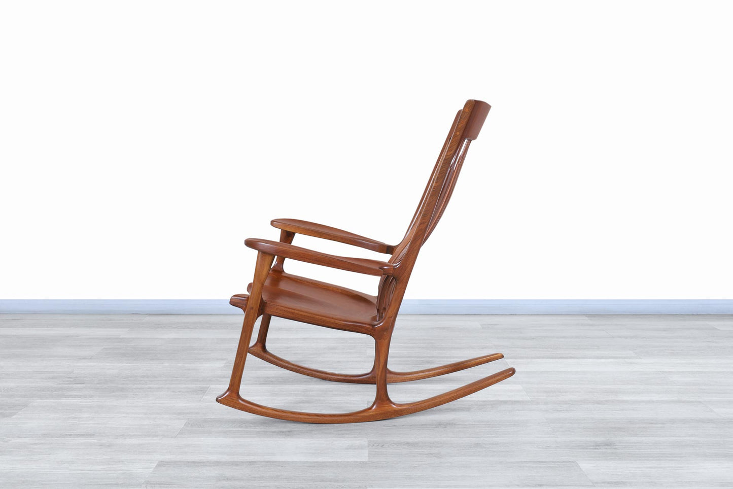 American Studio Craft Walnut Rocking Chair