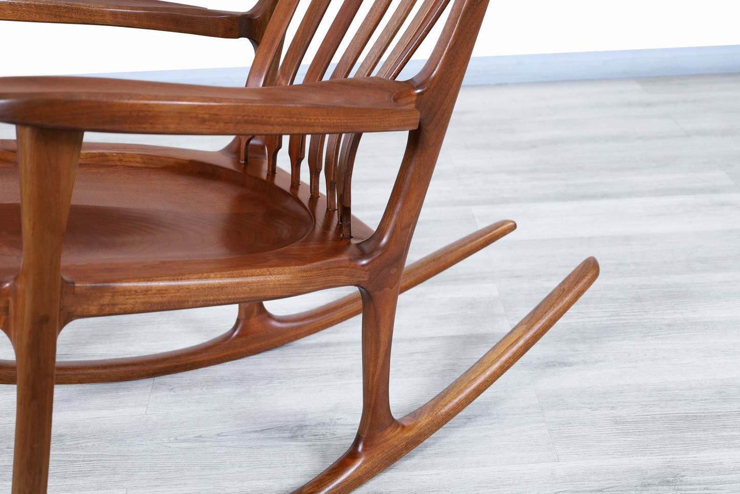 American Studio Craft Walnut Rocking Chair