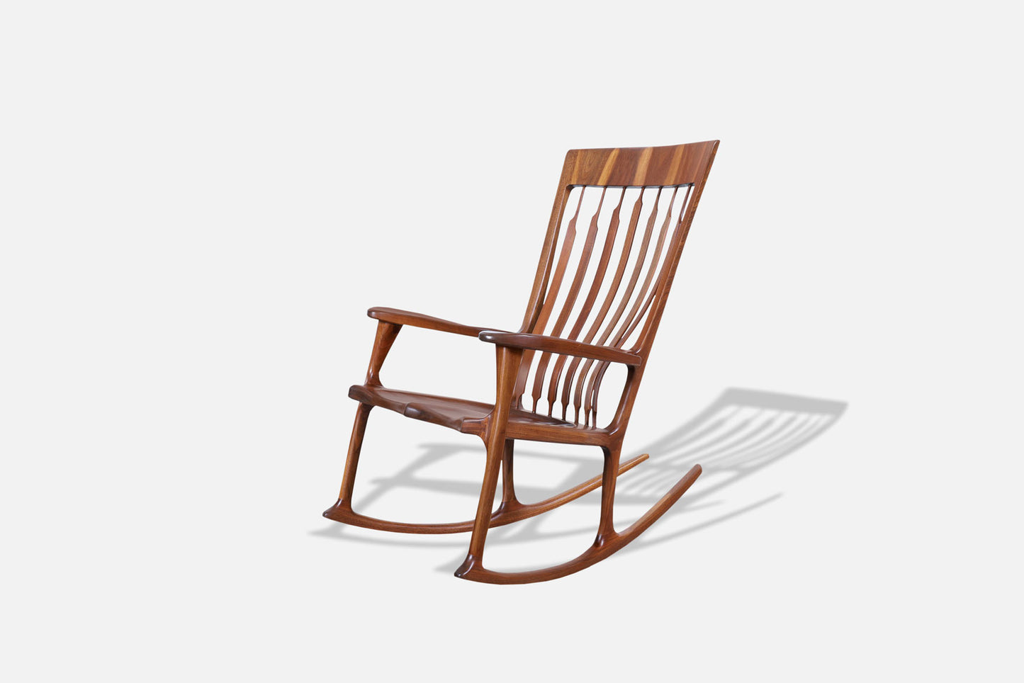 American Studio Craft Walnut Rocking Chair