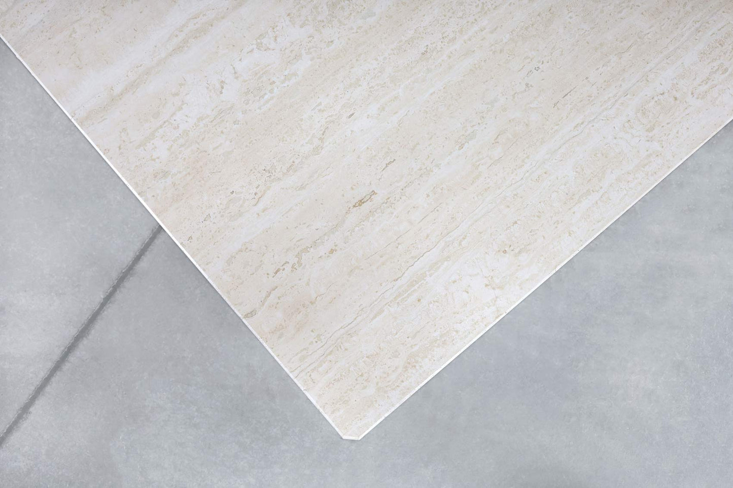 Architectural Italian Two-Piece Travertine Coffee Table by Up & Up