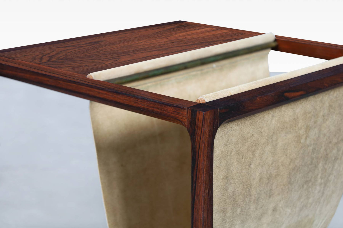 Danish Brazilian Rosewood Magazine Rack by Kai Kristiansen