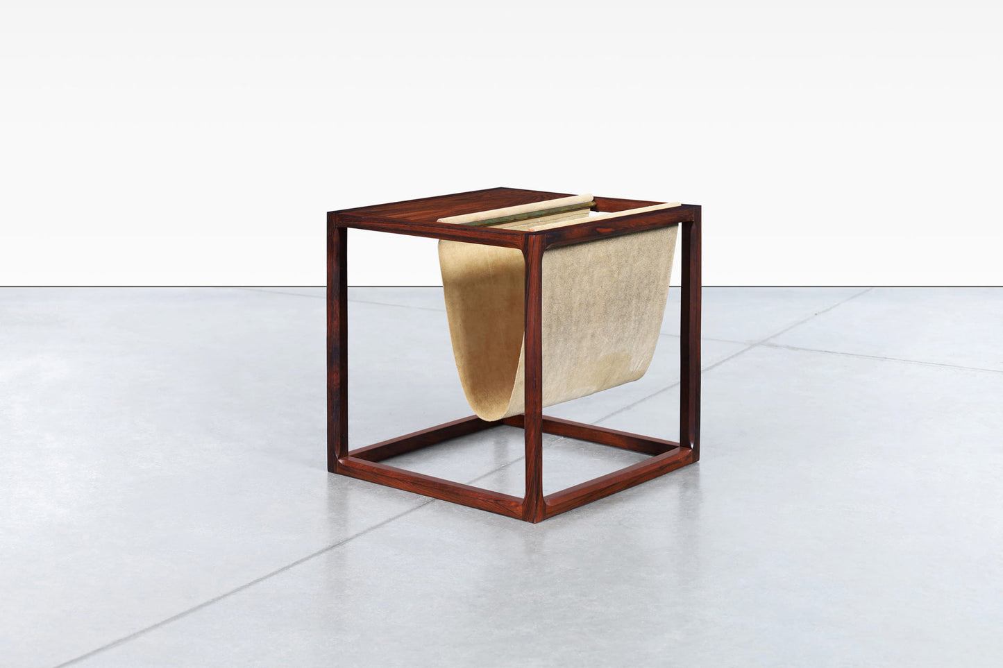 Danish Brazilian Rosewood Magazine Rack by Kai Kristiansen