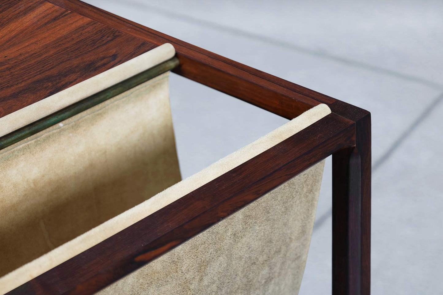 Danish Brazilian Rosewood Magazine Rack by Kai Kristiansen