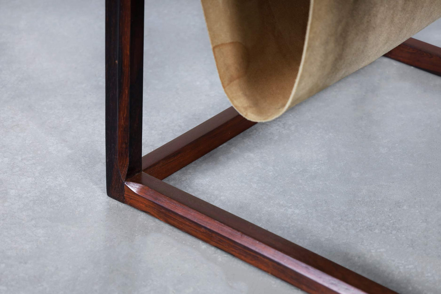 Danish Brazilian Rosewood Magazine Rack by Kai Kristiansen