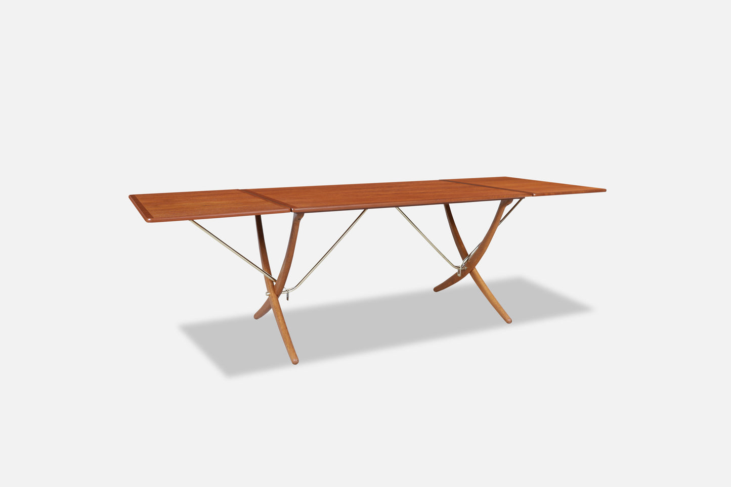 Danish Modern AT-304 Teak and Oak Dining Table by Hans J. Wegner