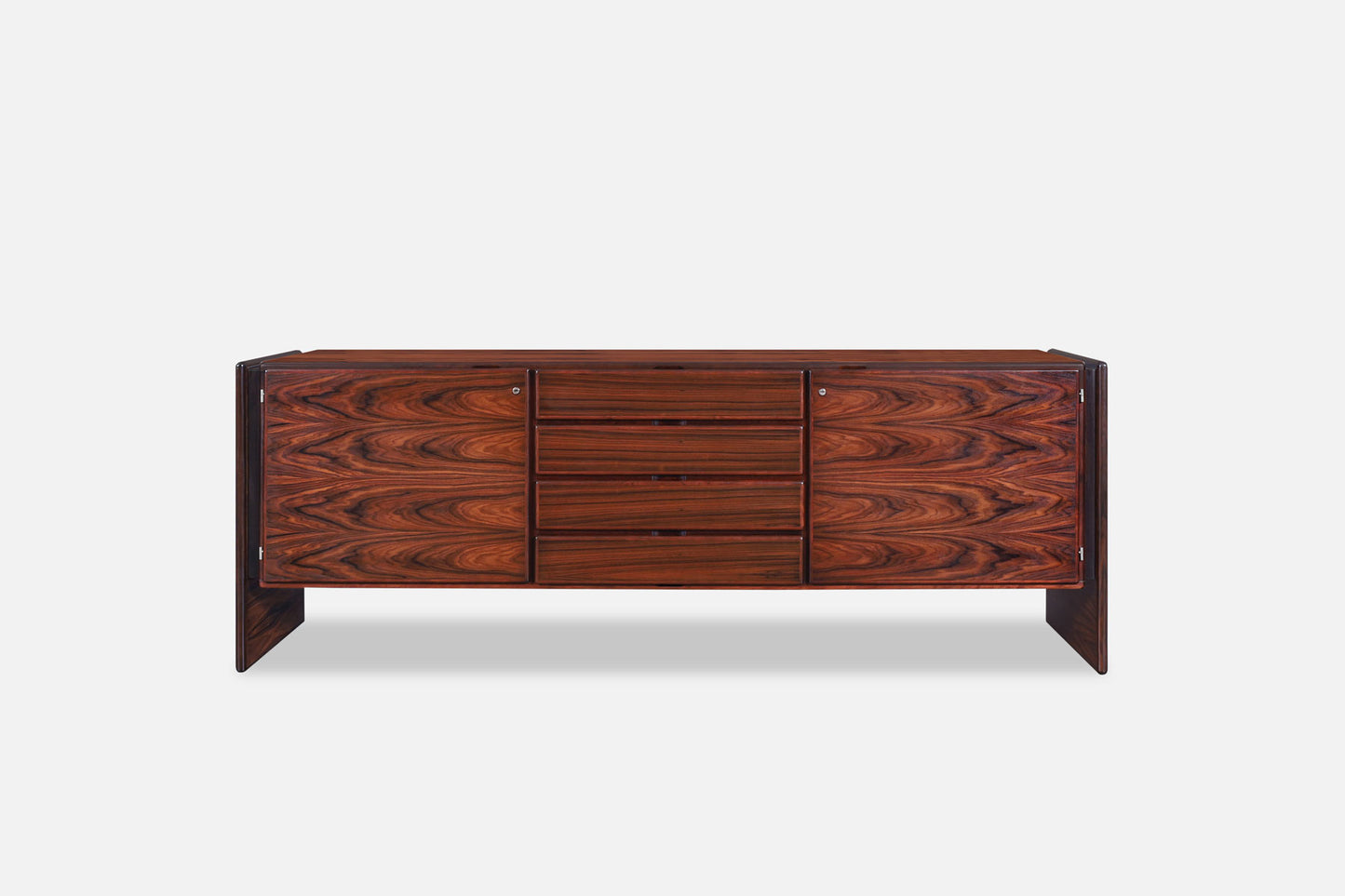 Danish Modern Brazilian Rosewood Credenza by Dyrlund