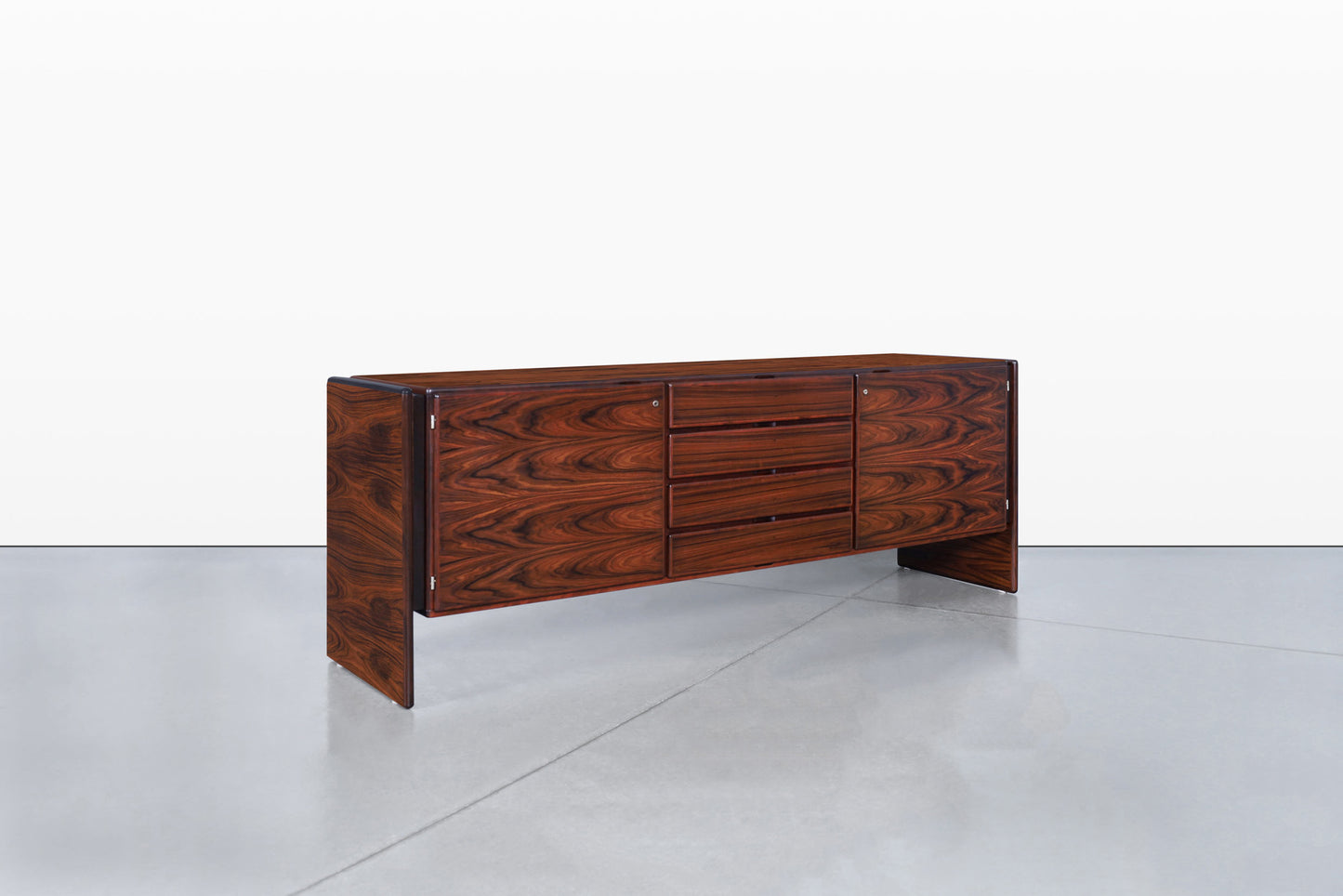 Danish Modern Brazilian Rosewood Credenza by Dyrlund
