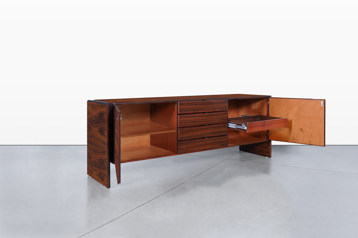Danish Modern Brazilian Rosewood Credenza by Dyrlund