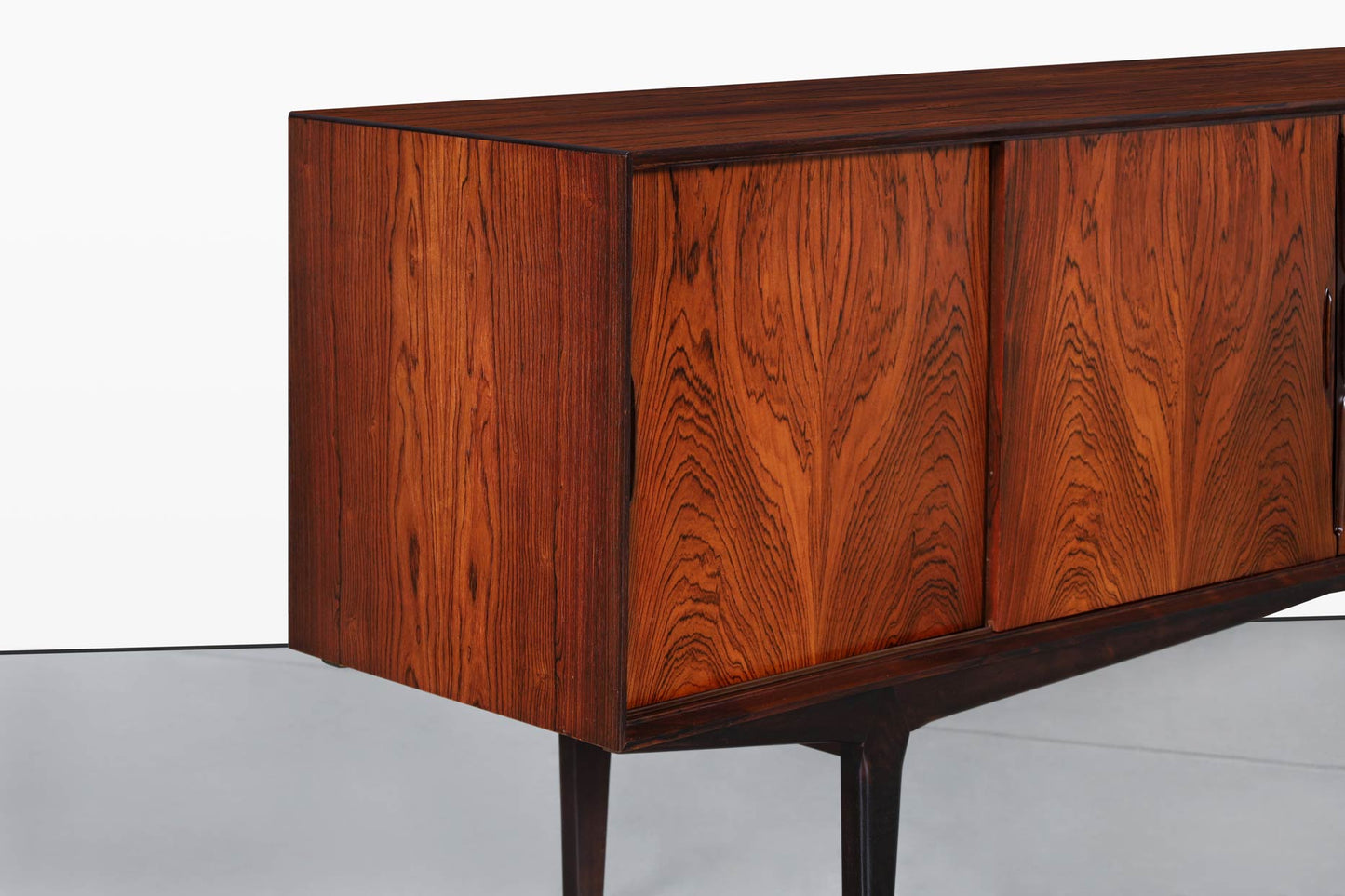 Danish Modern Brazilian Rosewood Credenza by Knud Nielsen