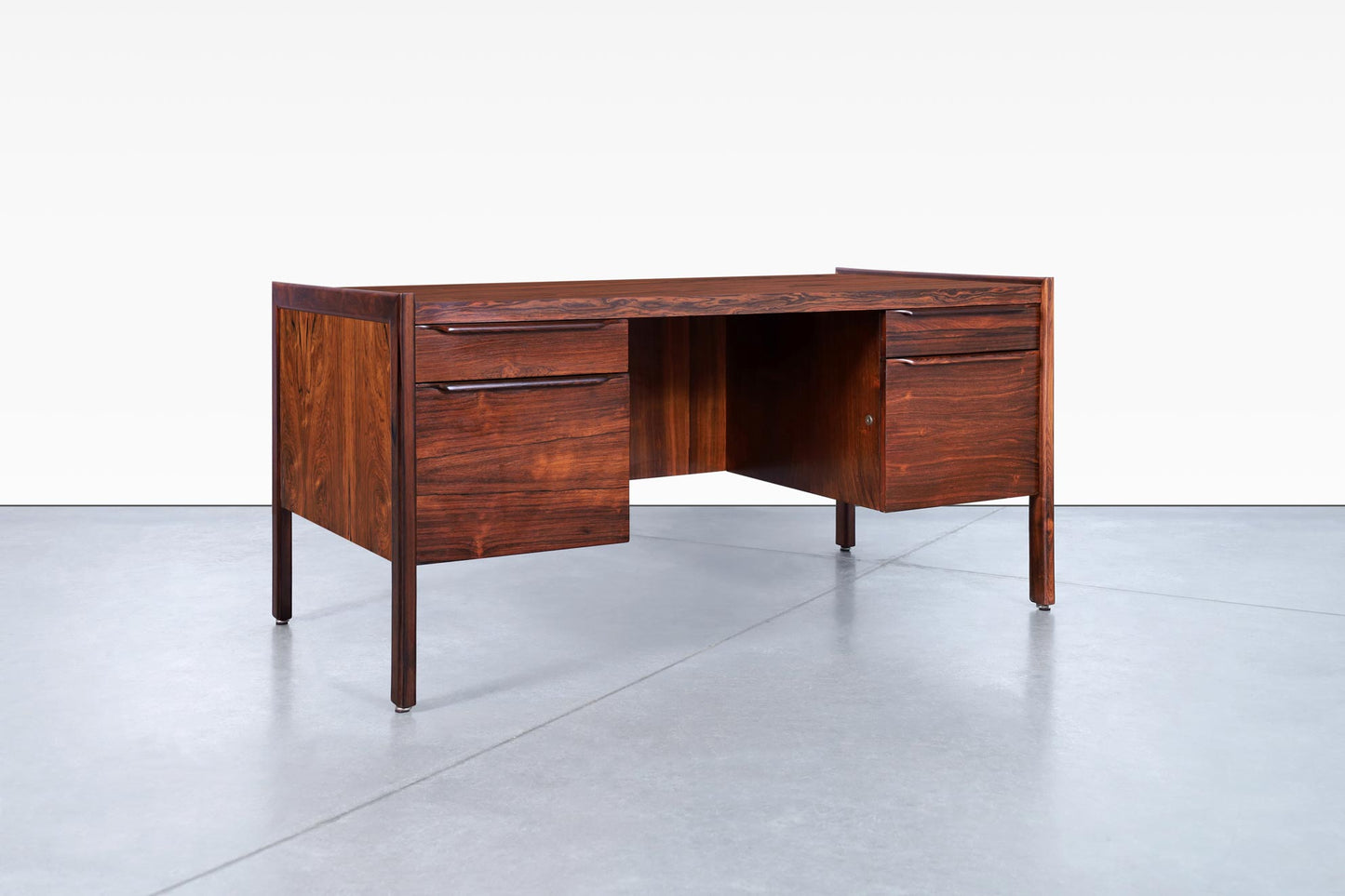 Danish Modern Executive Rosewood Desk