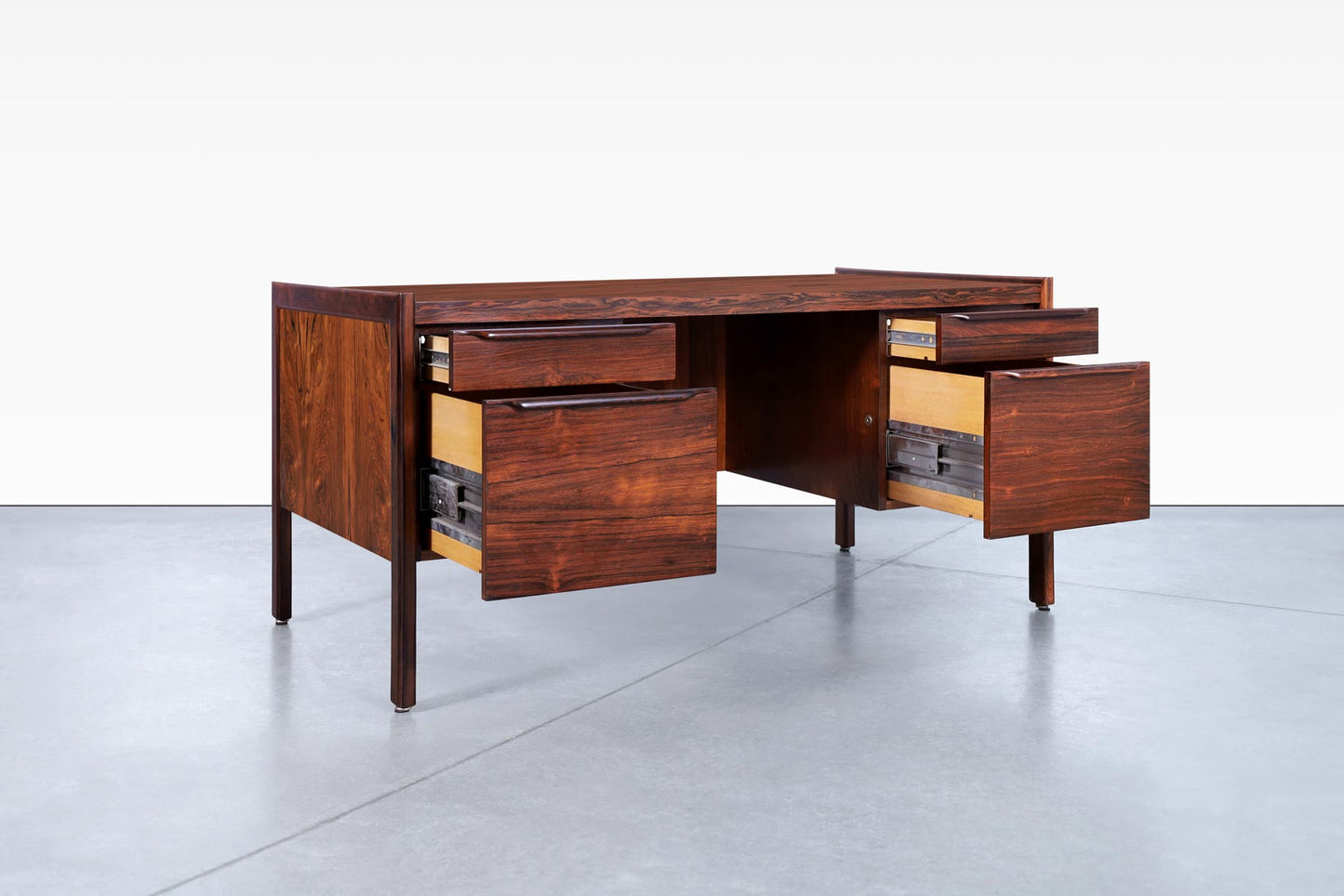Danish Modern Executive Rosewood Desk