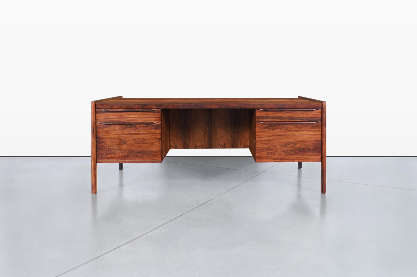 Danish Modern Executive Brazilian Rosewood Desk