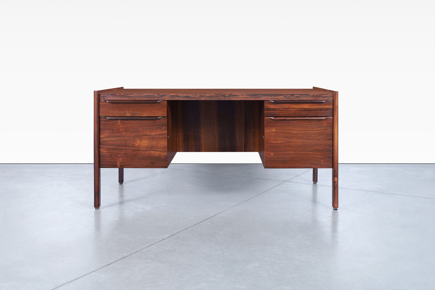 Danish Modern Executive Rosewood Desk