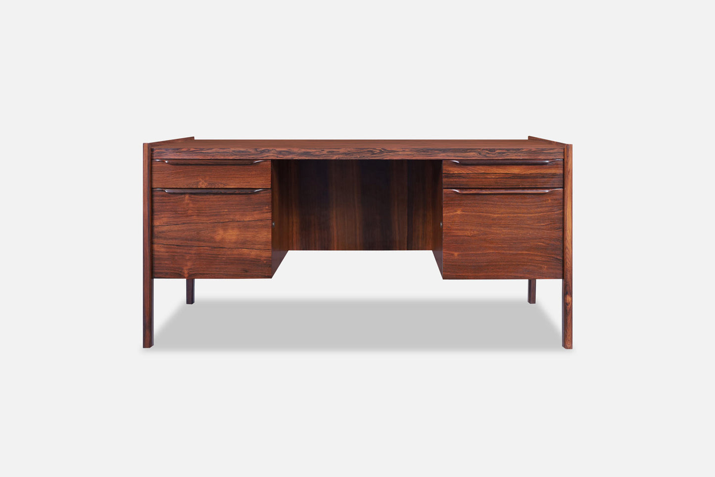 Danish Modern Executive Rosewood Desk