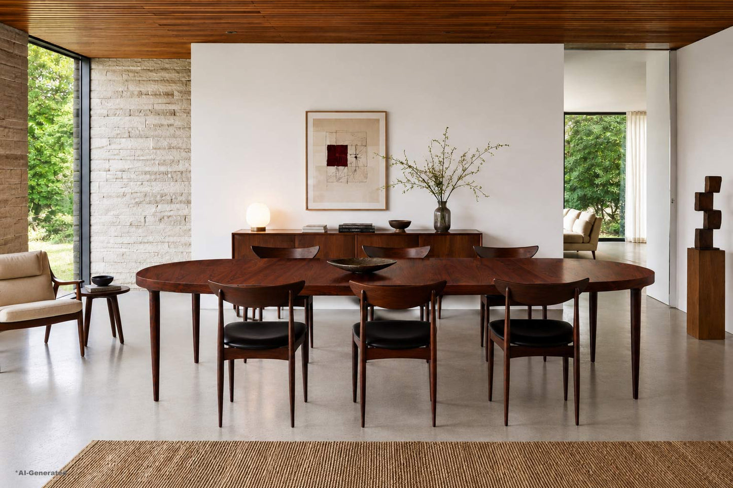 Danish Modern Expanding Rosewood Dining Table by Harry Ostergaard
