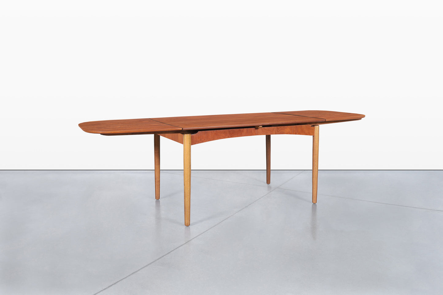 Danish Modern Expanding Teak Dining Table