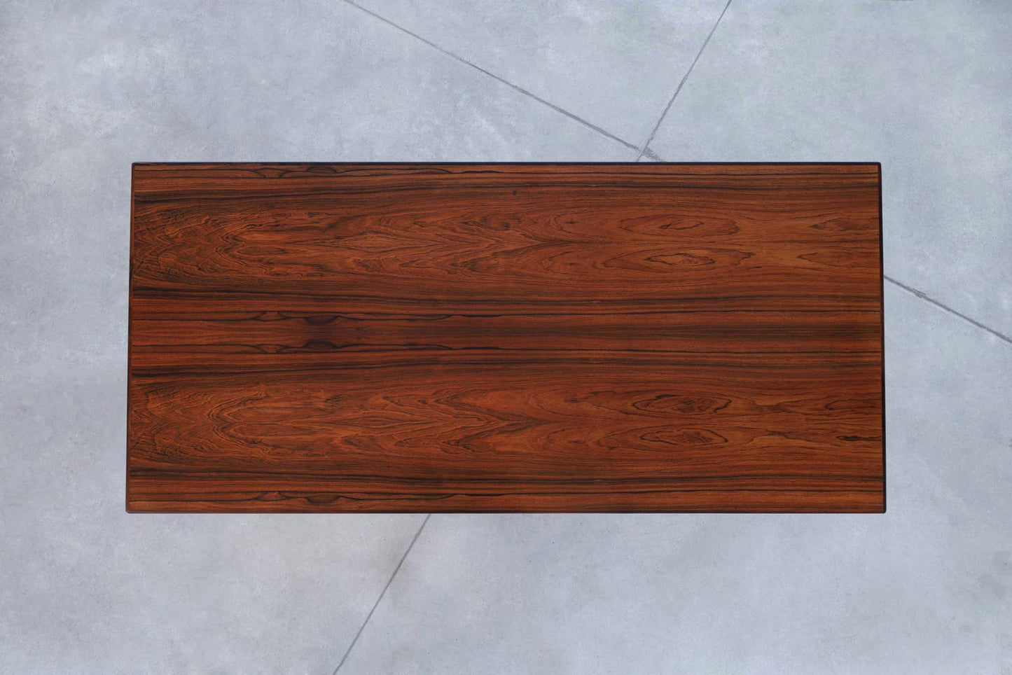 Danish Modern Floating Top Rosewood Desk by Johannes Sorth