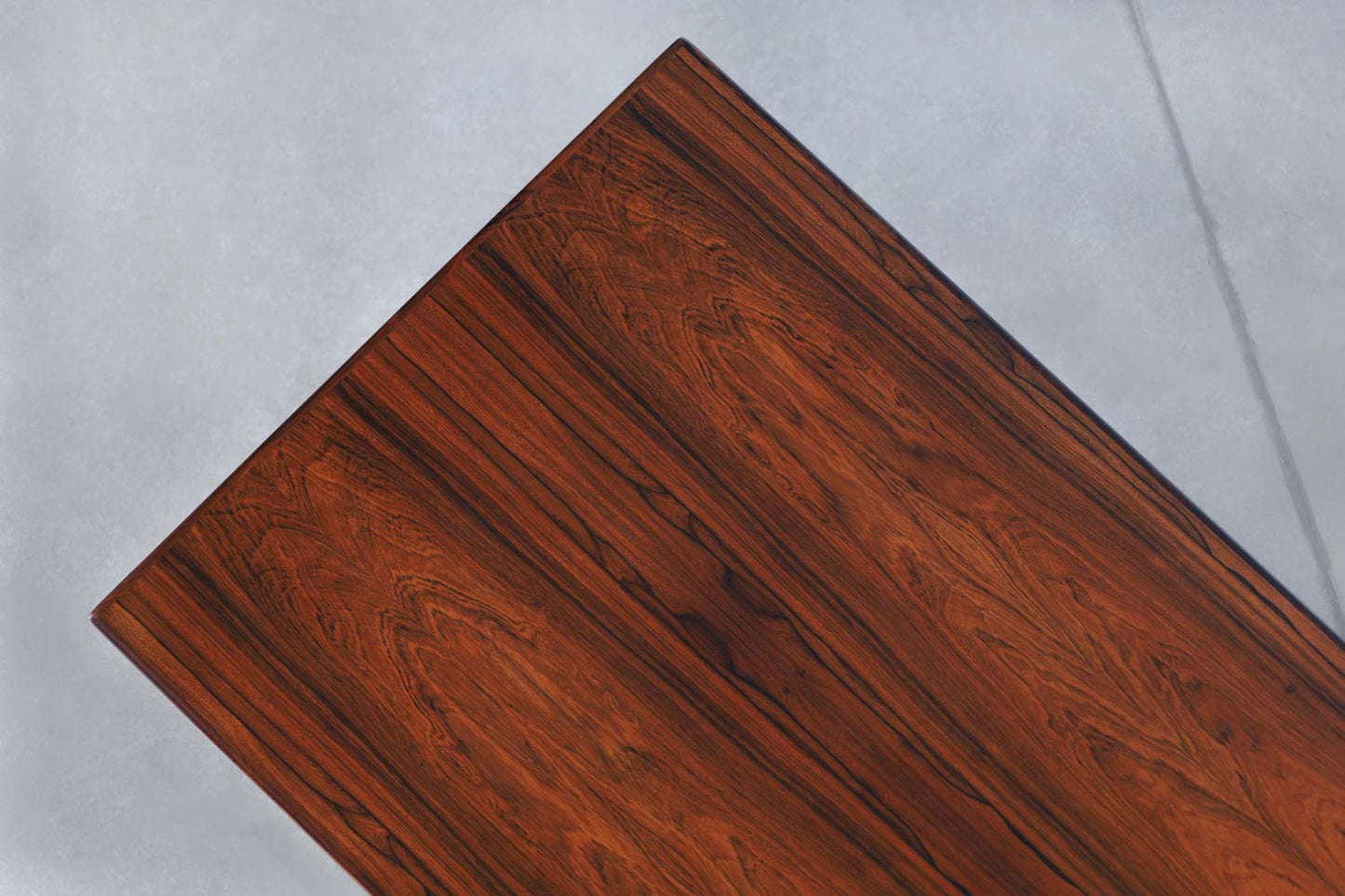 Danish Modern Floating Top Rosewood Desk by Johannes Sorth