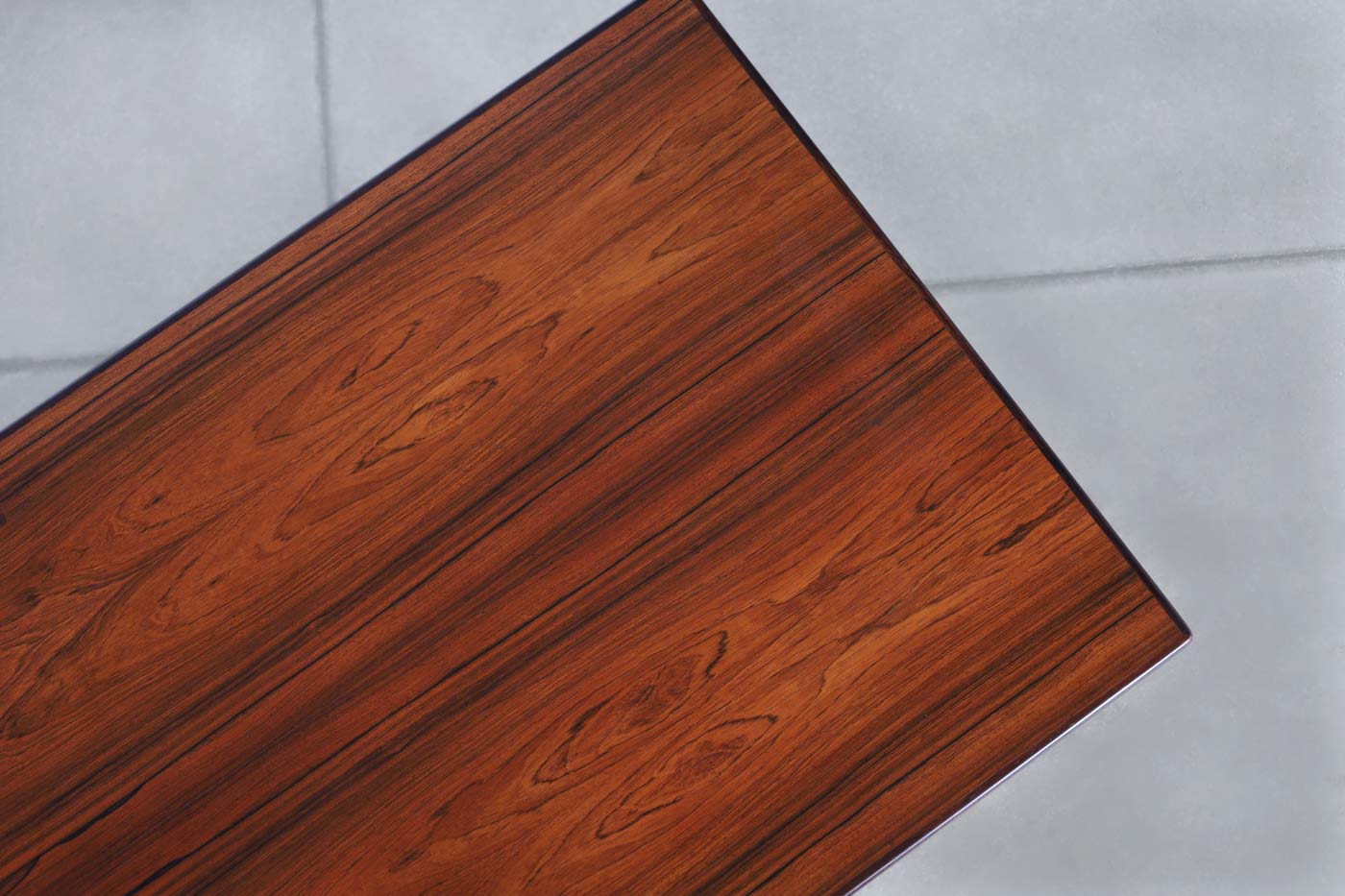 Danish Modern Floating Top Rosewood Desk by Johannes Sorth