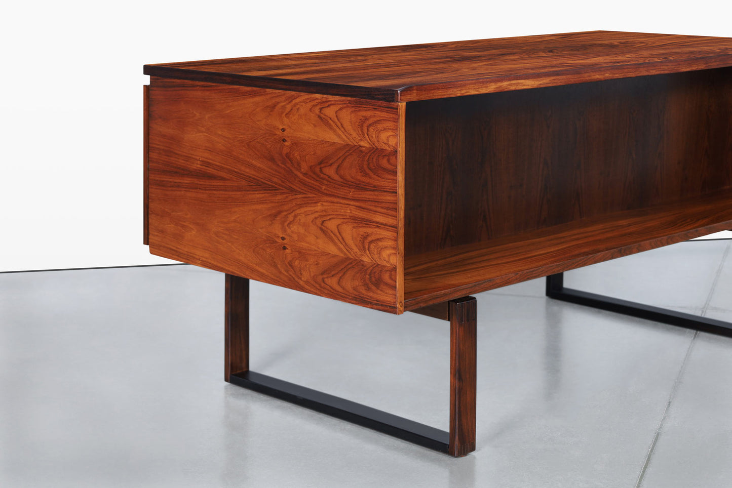 Danish Modern Rosewood Desk by Henning Jensen and Torbin Valeur