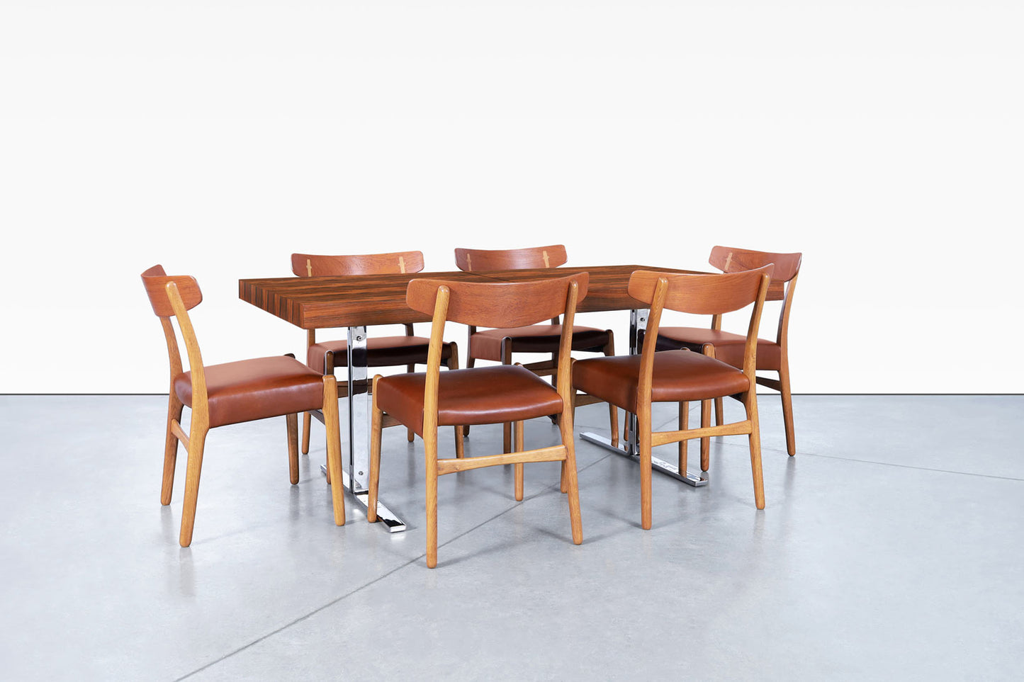 Danish Modern Rosewood Dining Table by Poul Nørreklit for Georg Petersens