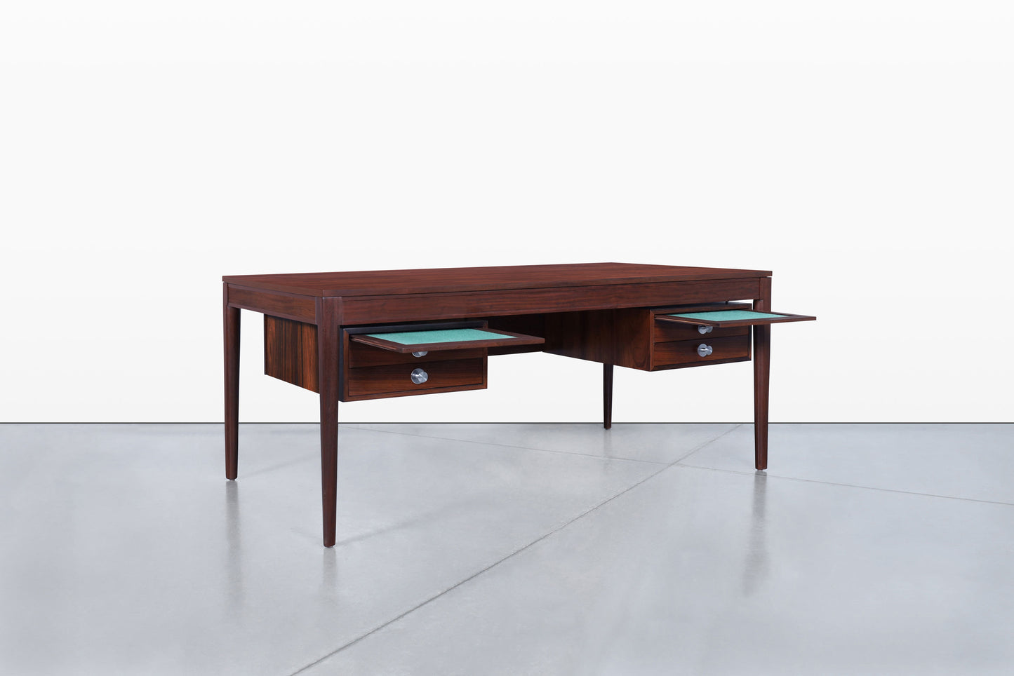 Danish Modern Rosewood “Diplomat” Desk by Finn Juhl for France and Son