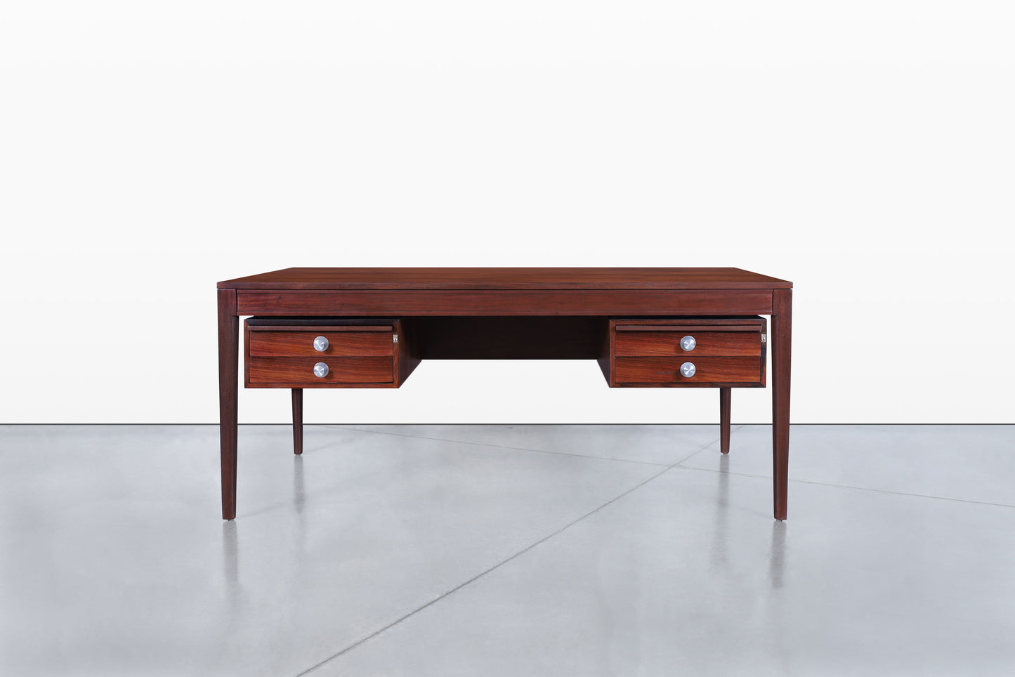 Danish Modern Rosewood “Diplomat” Desk by Finn Juhl for France and Son