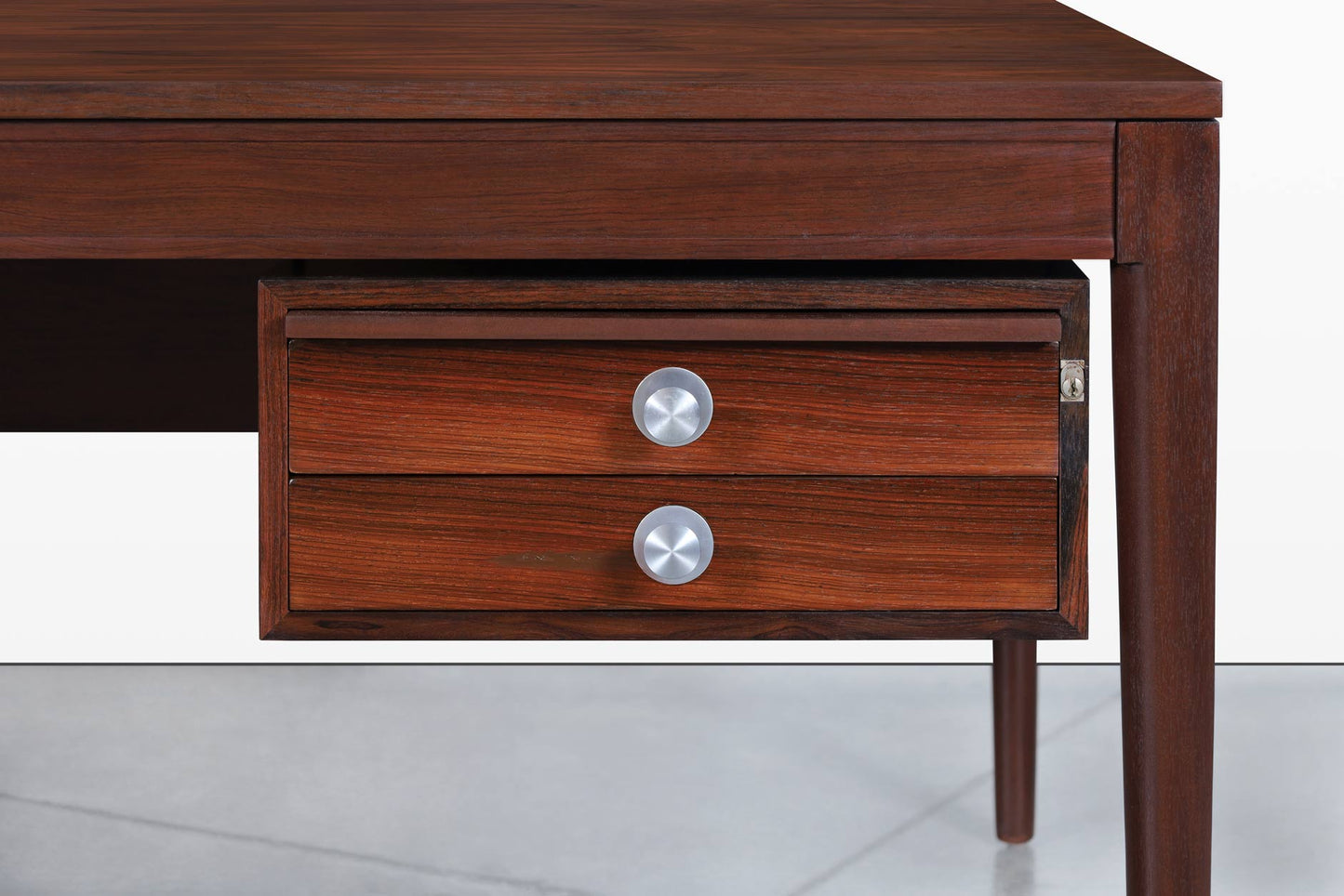 Danish Modern Rosewood “Diplomat” Desk by Finn Juhl for France and Son