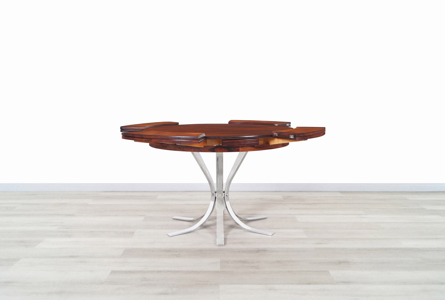 Danish Modern Rosewood Expanding Dining Table by Dyrlund