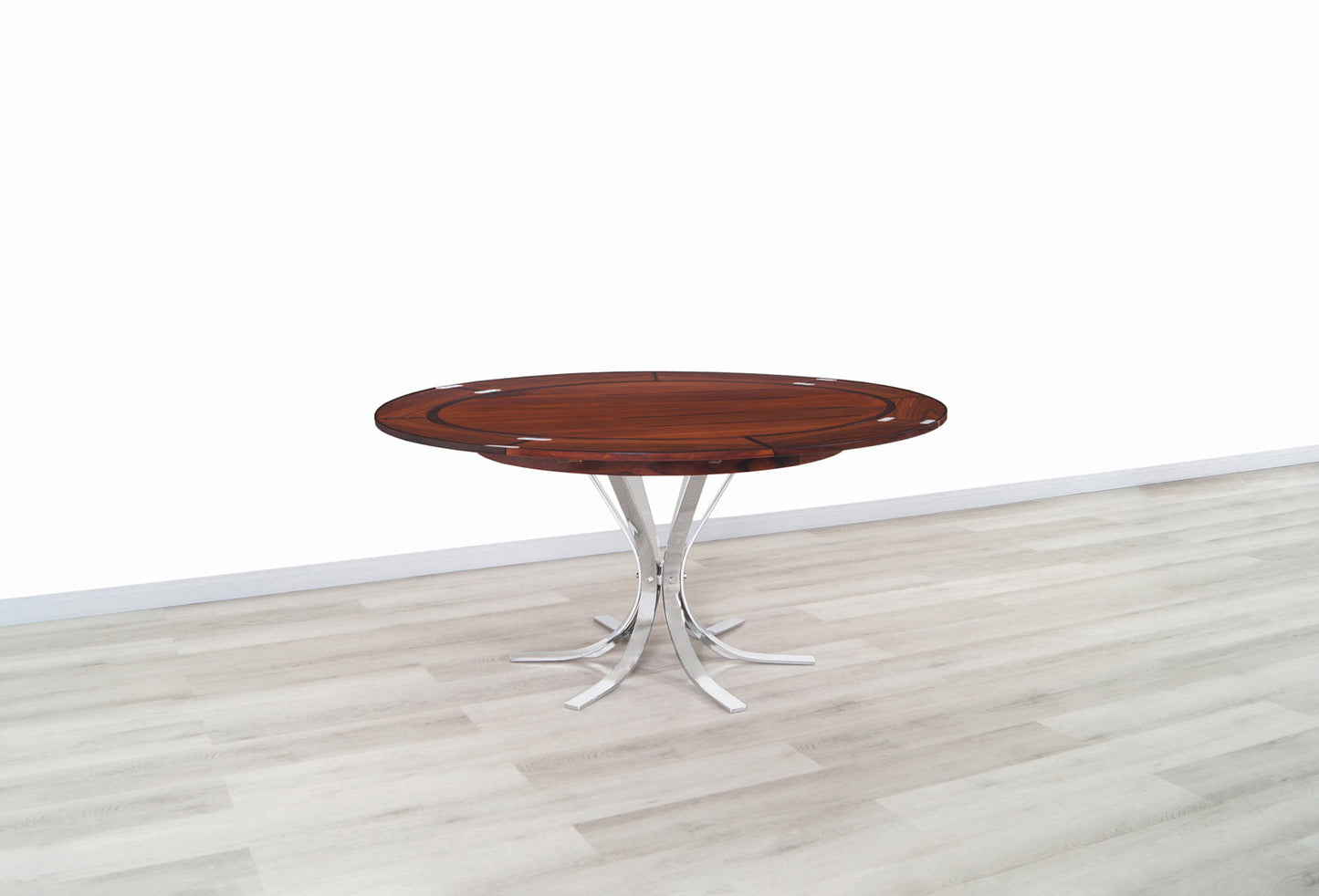 Danish Modern Rosewood Expanding Dining Table by Dyrlund