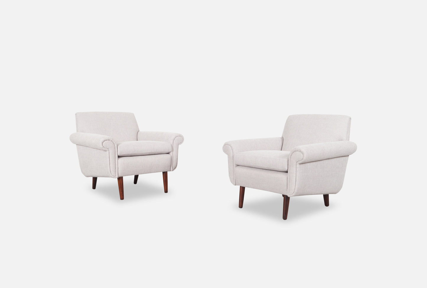 Danish Modern Rosewood Lounge Chairs