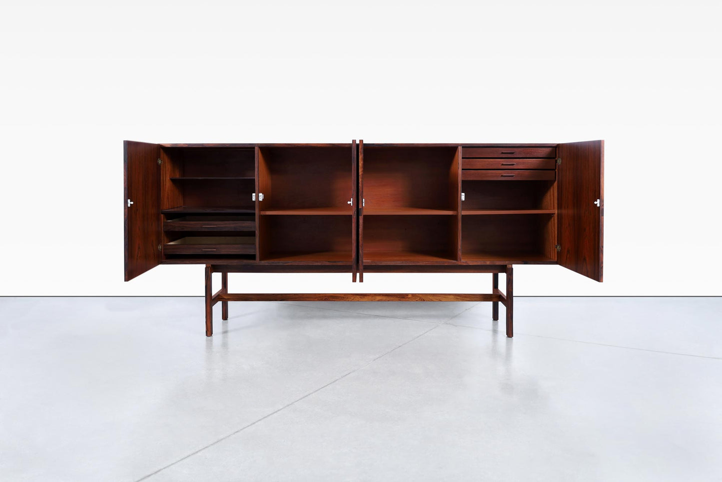 Danish Modern Rosewood Sideboard Attributed to Ib Kofod Larsen