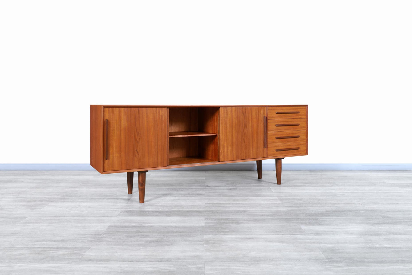Danish Modern Teak Credenza
