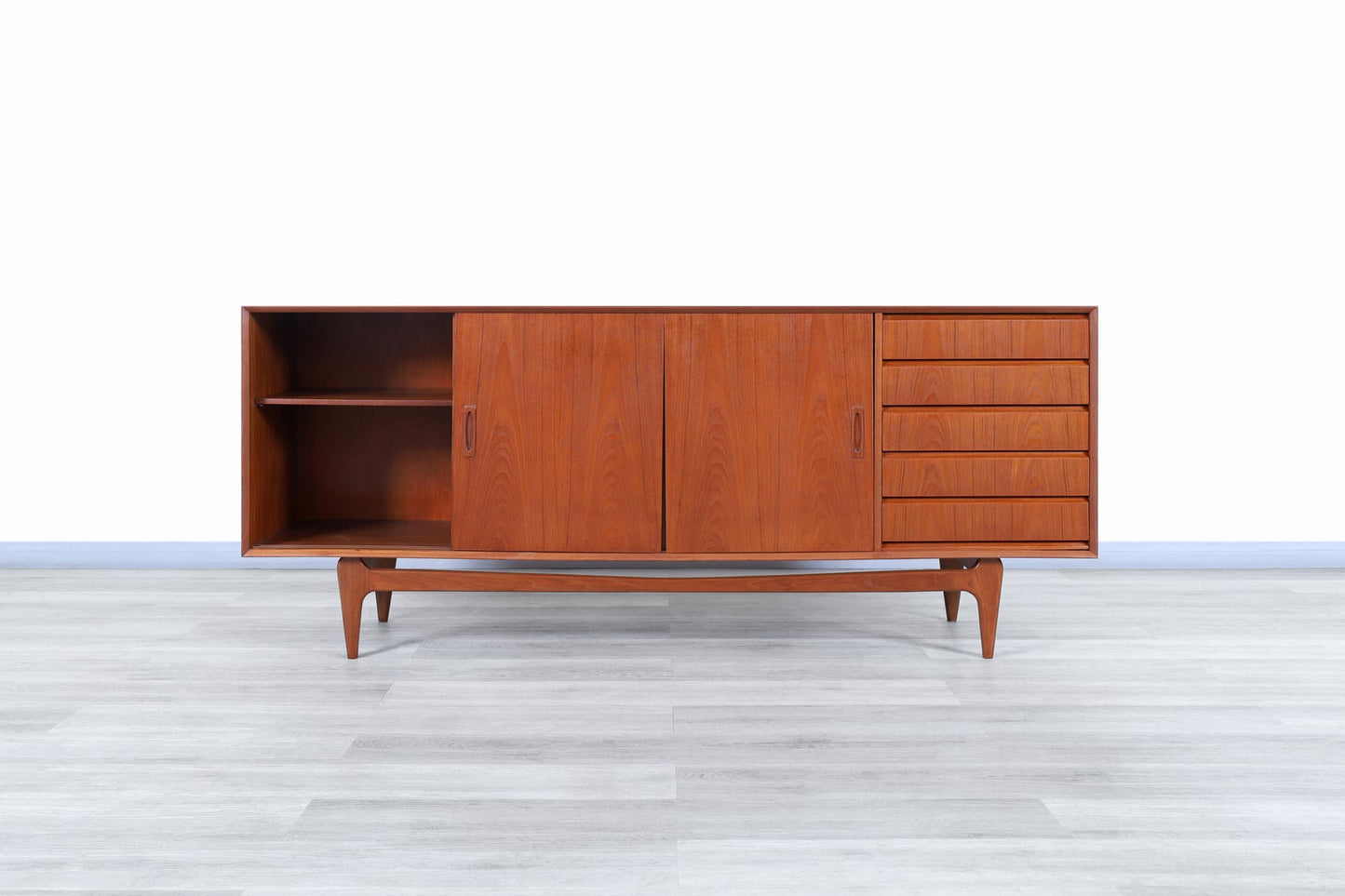 Danish Modern Teak Credenza