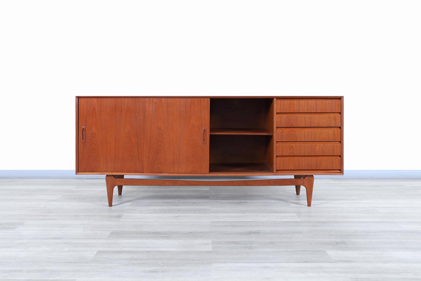 Danish Modern Teak Credenza
