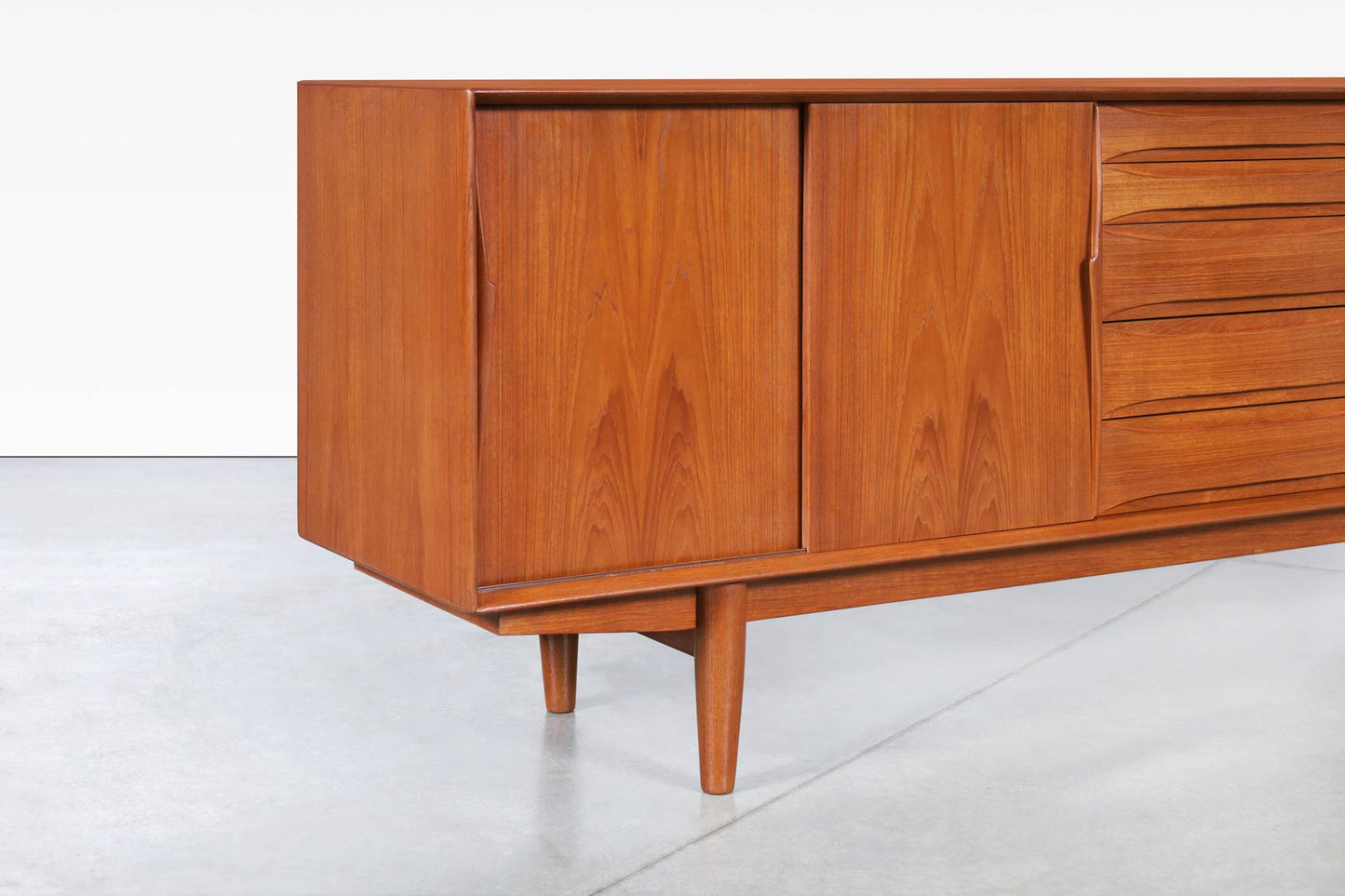 Danish Modern Teak Credenza Model #7738 by Skovby Møbelfabrik