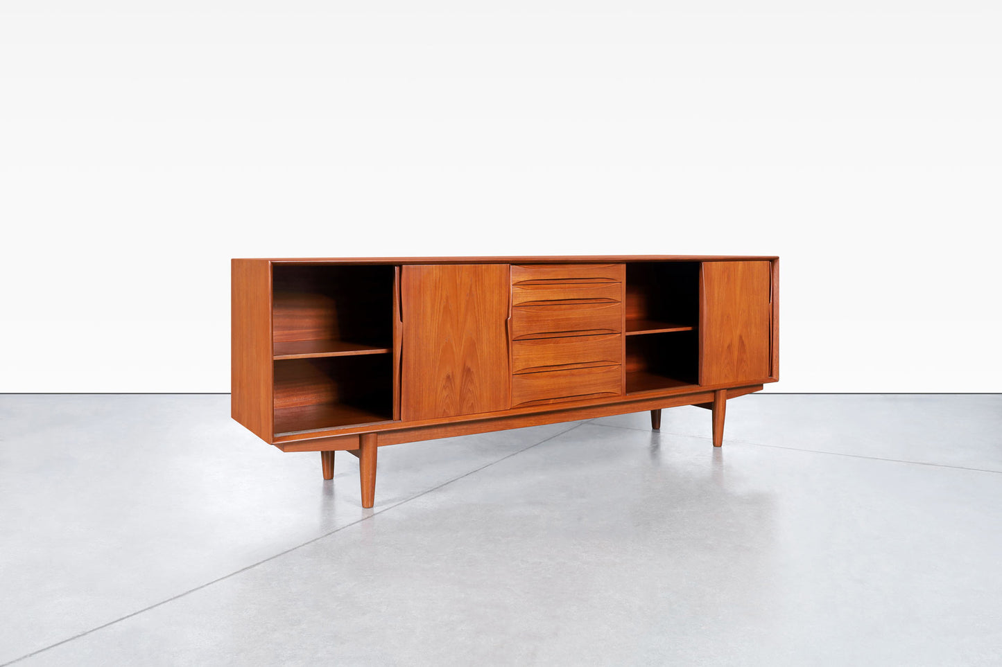 Danish Modern Teak Credenza Model #7738 by Skovby Møbelfabrik