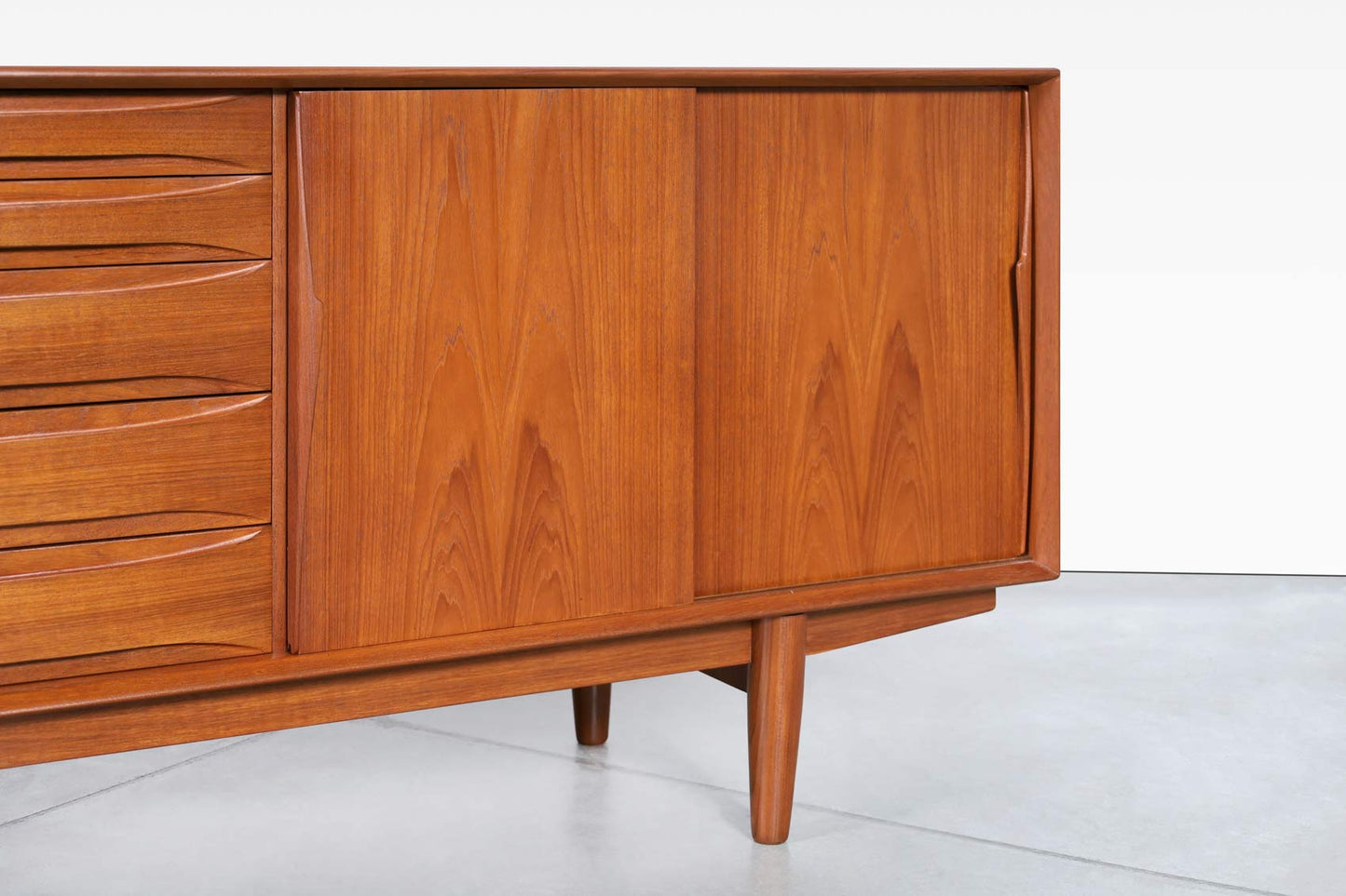 Danish Modern Teak Credenza Model #7738 by Skovby Møbelfabrik