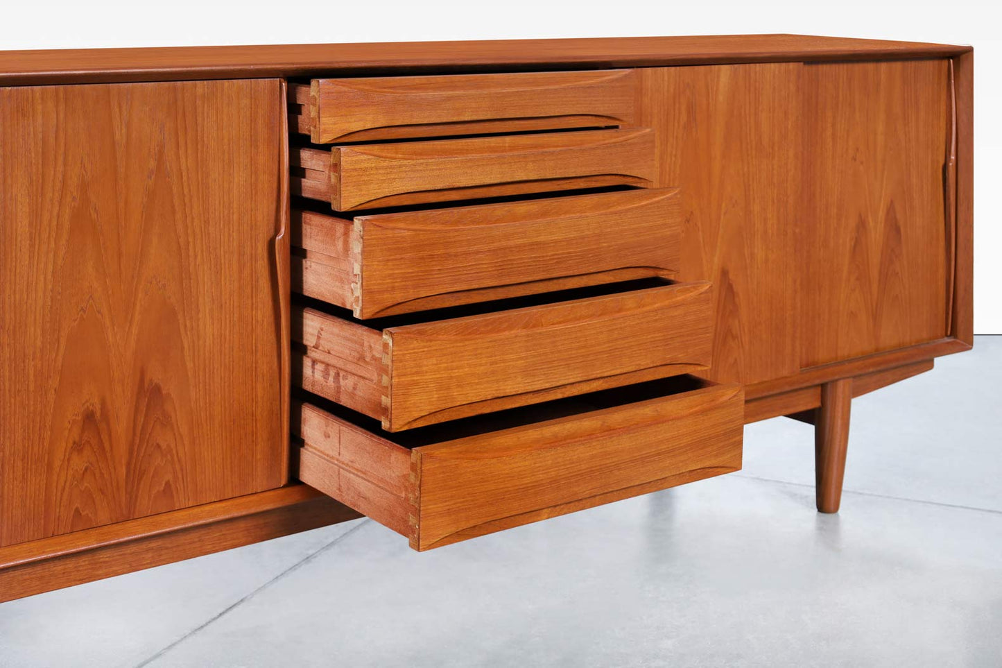 Danish Modern Teak Credenza Model #7738 by Skovby Møbelfabrik