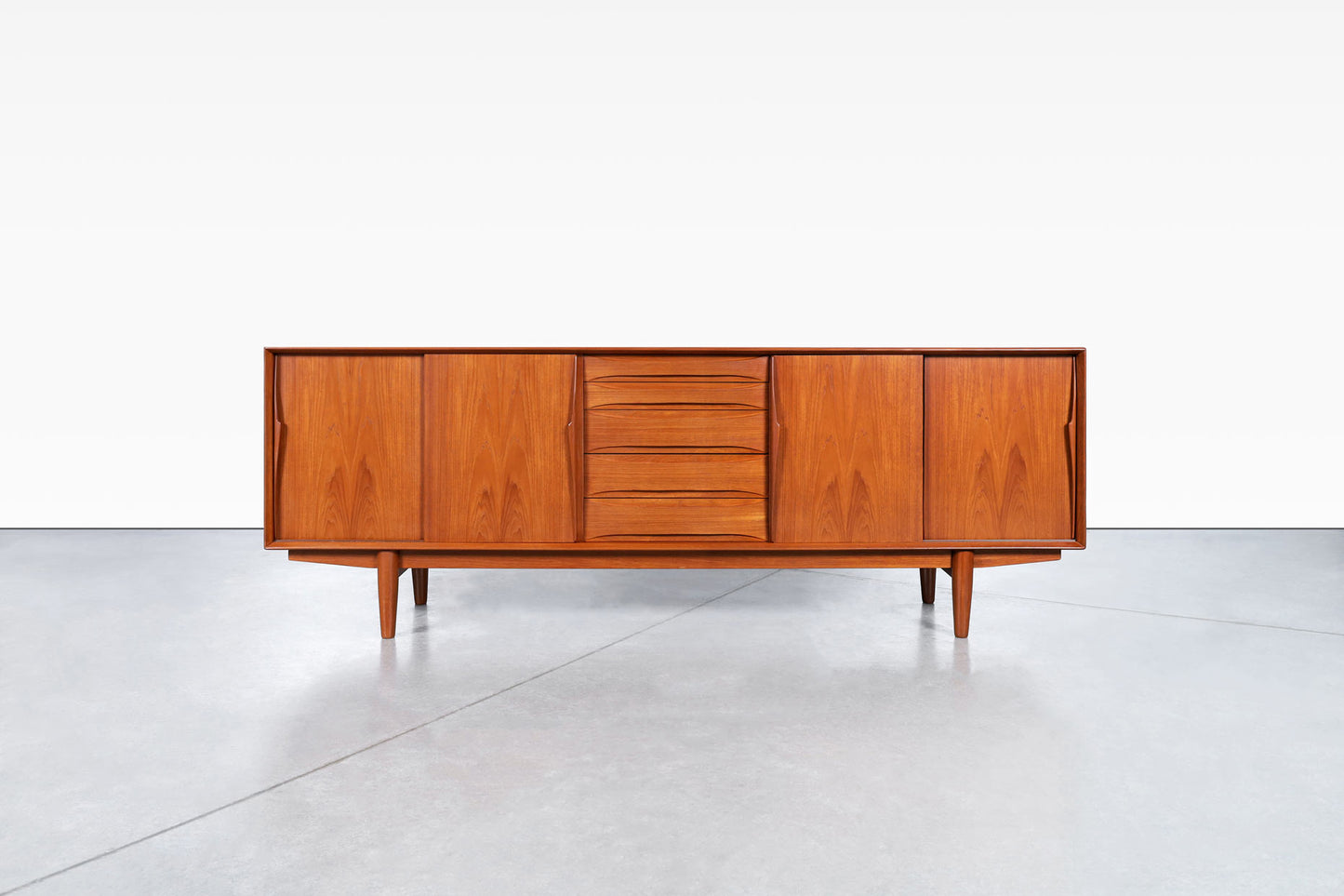 Danish Modern Teak Credenza Model #7738 by Skovby Møbelfabrik