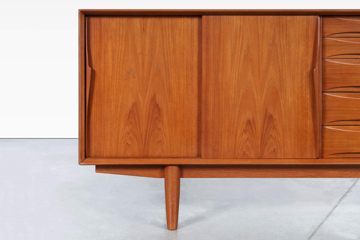 Danish Modern Teak Credenza Model #7738 by Skovby Møbelfabrik