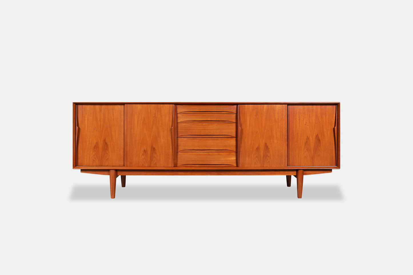 Danish Modern Teak Credenza Model #7738 by Skovby Møbelfabrik