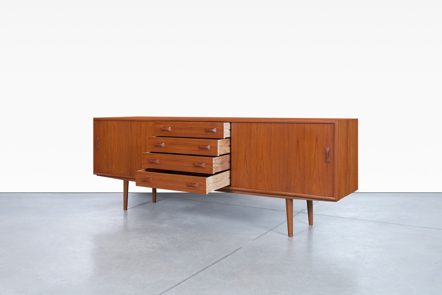 Danish Modern Teak Credenza by Clausen and Son