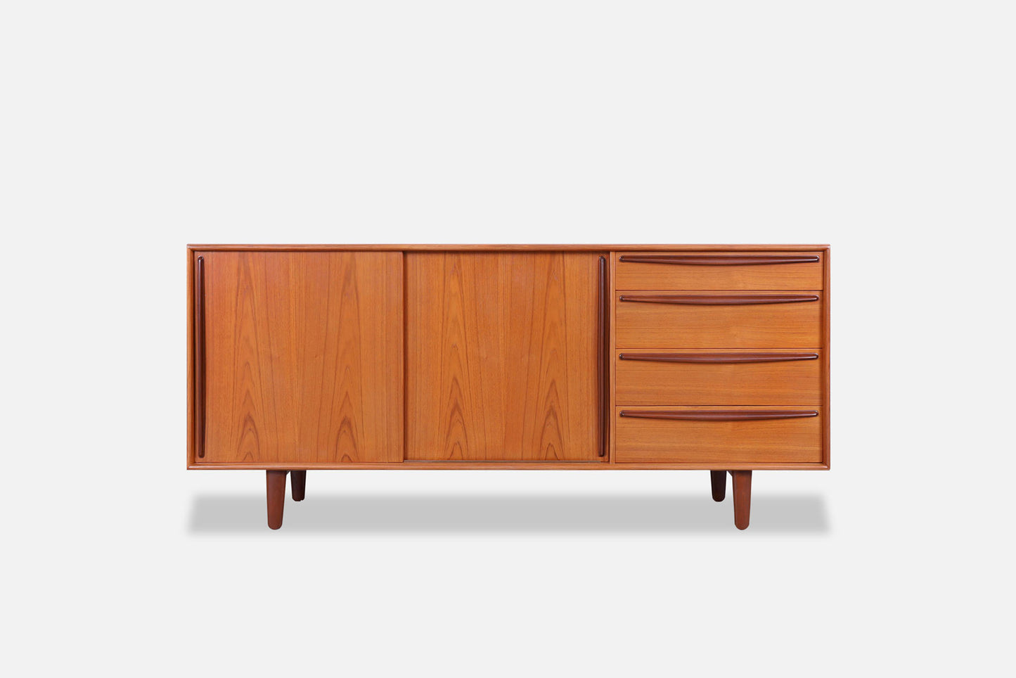 Danish Modern Teak Credenza by Svend A. Madsen for Falster Møbelfabrik