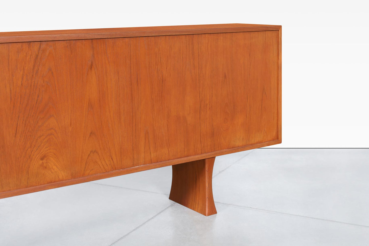 Danish Teak Credenza or Bookcase with Glass Doors by Bernhard Pedersen