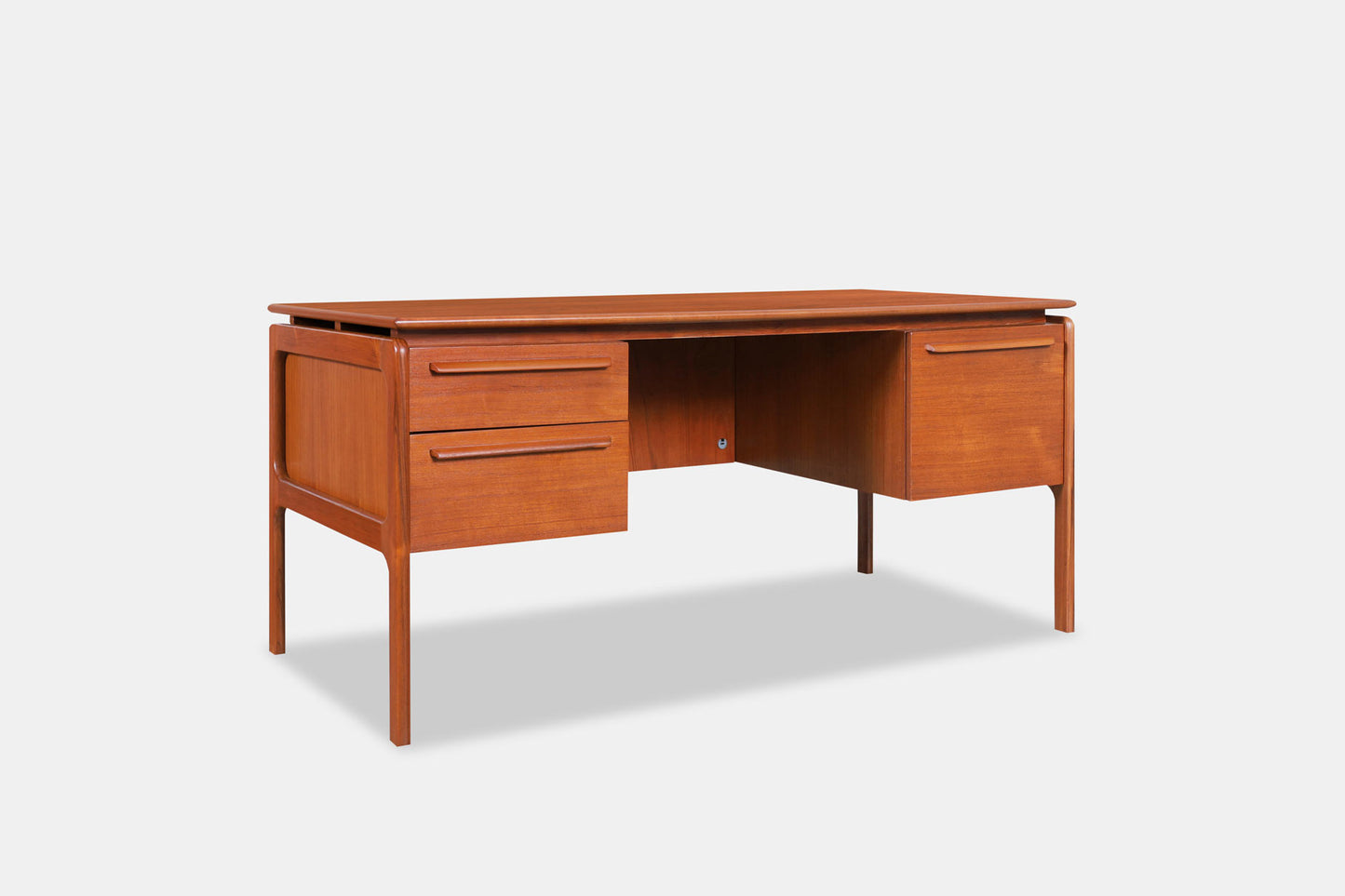 Danish Modern Teak Desk by Danflex