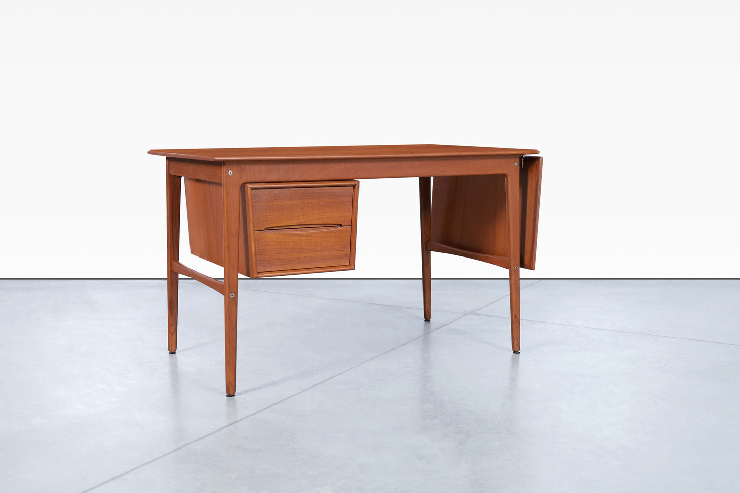 Danish Modern Teak Desk with Drop-Leaf by Aksel Boll Jensen