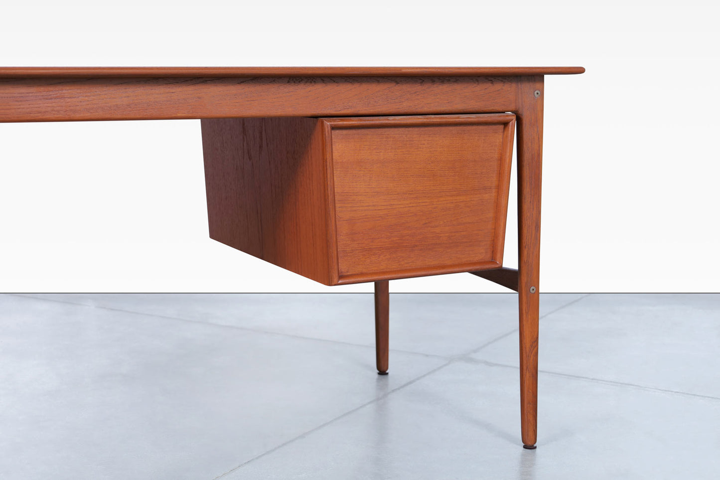 Danish Modern Teak Desk with Drop-Leaf by Aksel Boll Jensen