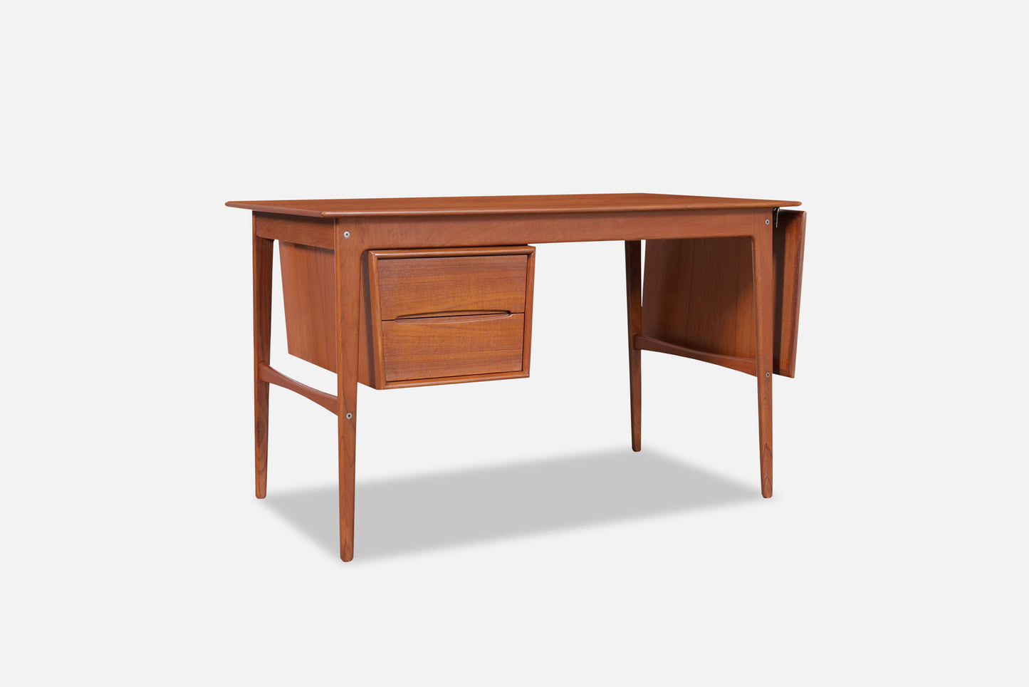 Danish Modern Teak Desk with Drop-Leaf by Aksel Boll Jensen